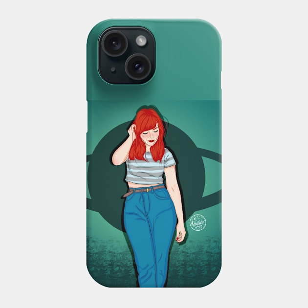 red hair girl Phone Case by kira4ka93