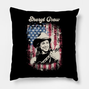 Vintage Distressed Sheryl Crow Pillow