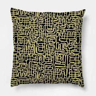 One Line - Yellow Pillow