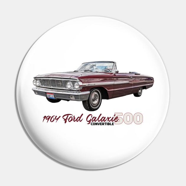 1964 Ford Galaxie 500 Convertible Pin by Gestalt Imagery
