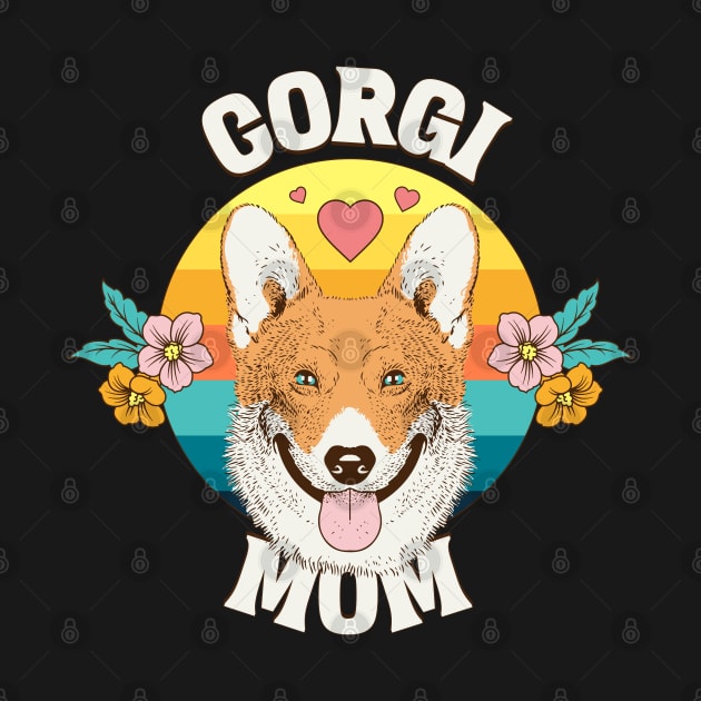 Corgi mom dog owner pet typography text logo | Morcaworks by Oricca