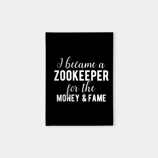 Zookeeper Money and Fame Fun - Zookeeper - Carnets | TeePublic FR