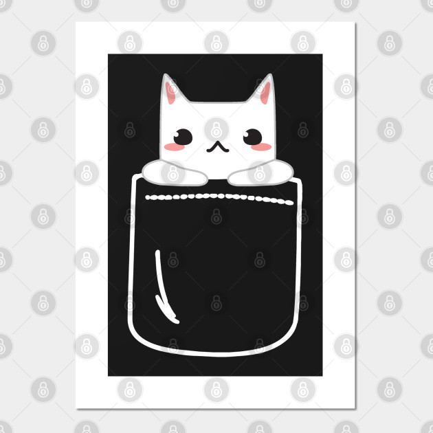 Cute Cat In Your Pocket Funny Emoji Feline Lover Cat In Pocket