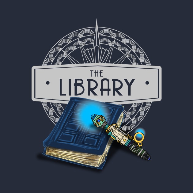 THE LIBRARY SMALLER VERSION by KARMADESIGNER T-SHIRT SHOP