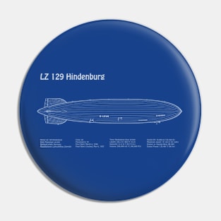 LZ 129 Hindenburg Zeppelin Airship - ADpng Pin