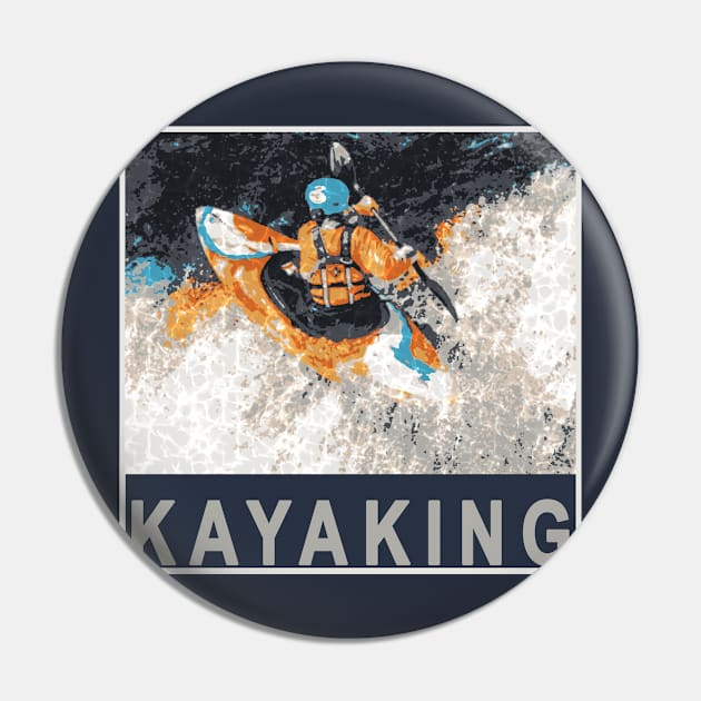 Kayaking Pin by GeriJudd