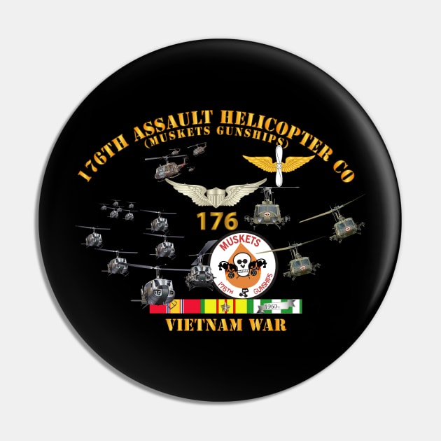 176th Assault Helicopter Co - Muskets - Helo Aslt woBkgd Pin by twix123844