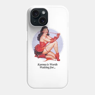 Karma Vintage Graphic Poster Phone Case