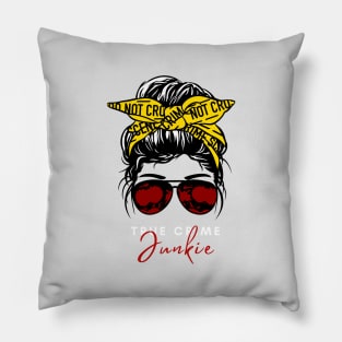 TRUE CRIME JUNKIE Pillow