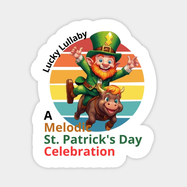 Lucky Lullaby: A Melodic St. Patrick's Day Celebration Magnet by benzshope