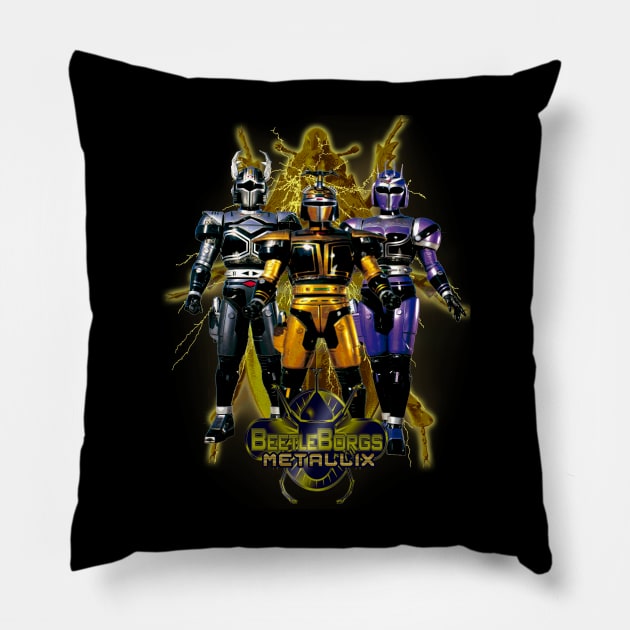 BeetleBorgs Metallix Pillow by The Dark Vestiary