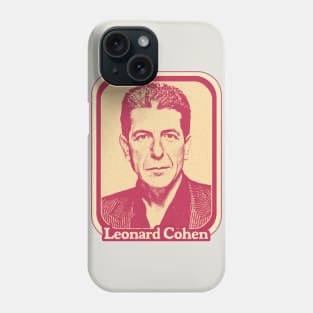 Leonard Cohen //// Retro Aesthetic Fan Art Design Phone Case