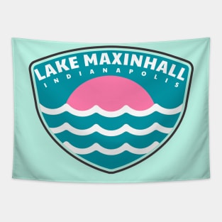 Lake Maxinhall Pink Sunset Tapestry