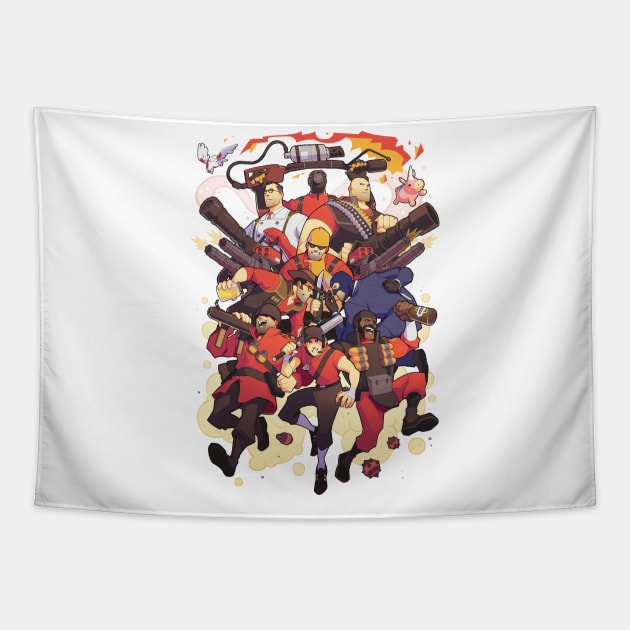 Team Fortress 2 Tapestry by H0lyhandgrenade