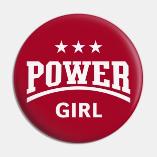 Power Girl (Youngster / Gal / Daughter / White) Pin