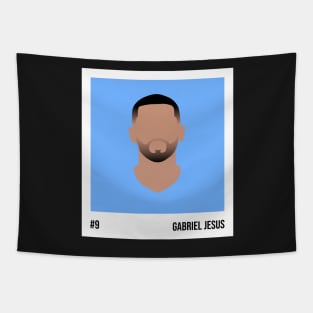 Gabriel Jesus Minimalistic Camera Film Tapestry