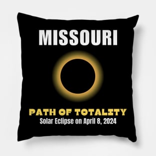 Missouri Path Of Totality Solar Eclipse On April 8 2024 Pillow