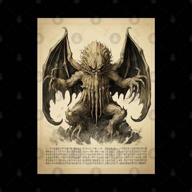 Vintage Japanese Spawn of cthulhu II by obstinator