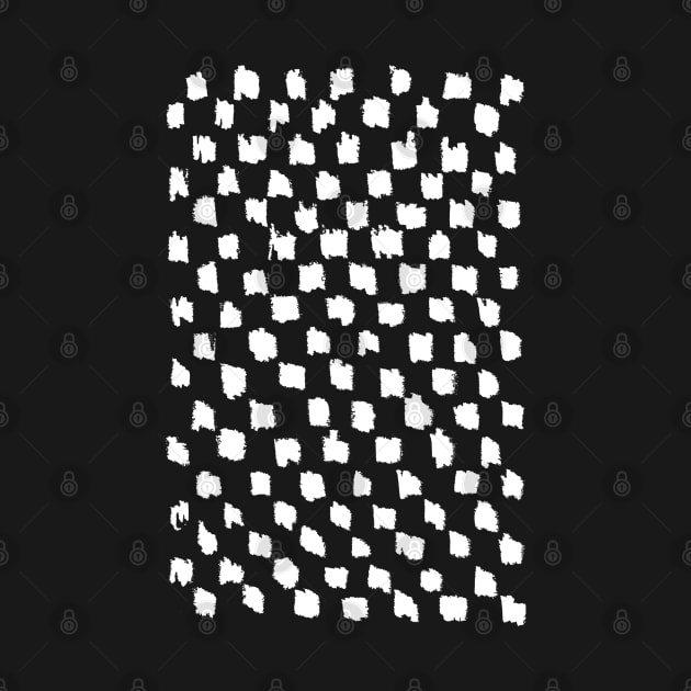 Hand drawn checkerboard pattern black and white by badlydrawnbabe