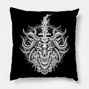 Head Of Baphomet Pillow