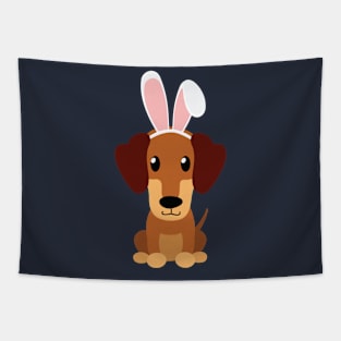 Dachshund Bunny Ears Happy Easter Dog Lovers Gift Tapestry