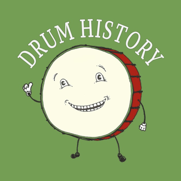 Drum History - Tom the Drum Logo by Drum History Podcast