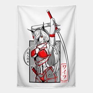 Katana Hot Waifu Tapestry