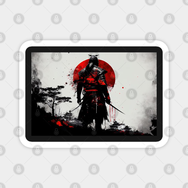 This Samurai Only Fights For Honor Magnet by JoeBurgett