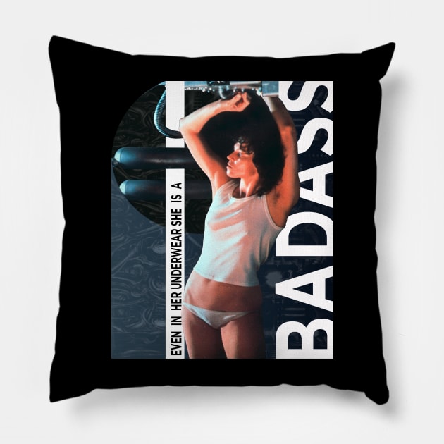 Badass For Ever - Vintage Movie Collection Pillow by SimonSay