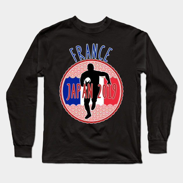 France Rugby Japan 2019 World Logo Rugby World Cup Long Sleeve