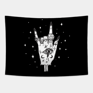 Witchy Hand Gothic, Punk, Pagan, Wiccan Tapestry