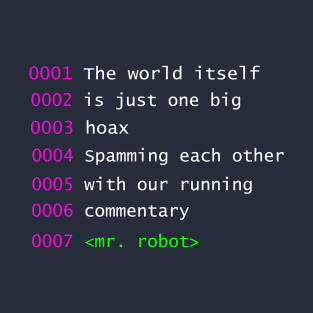 Mr Robot Quote T-Shirt