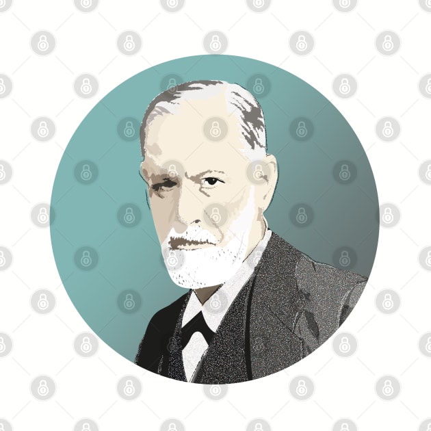 Sigmund Freud portrait by Slownessi