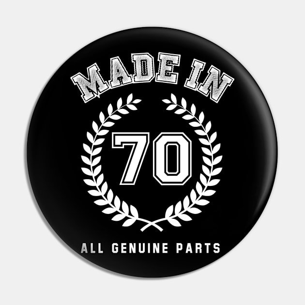 Made In 70 All Genuine Parts Pin by Rebus28