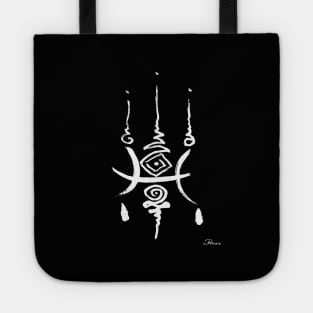 Unique Zodiac Unalome Pisces Birthday Feb-March Elegant Zen Goth Tote