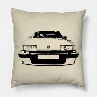 Rover SD1 1980s British classic car monoblock black Pillow