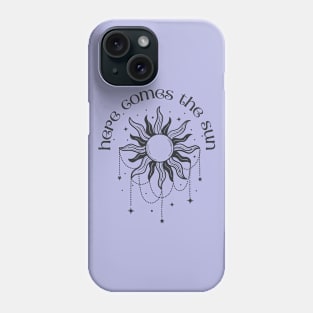 Musical Sun | Here Come the Sun (dark design) Phone Case