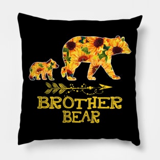 Brother Bear Sunflower Funny Mother Father Pillow