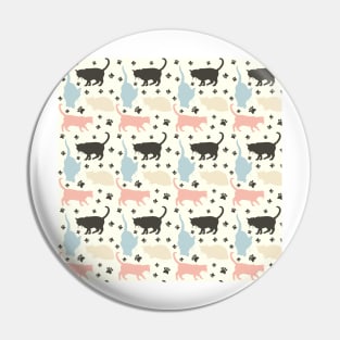 Cats pattern Pin