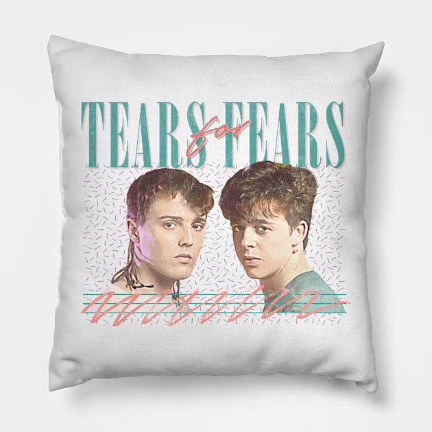 Vintage Faded-Style --- Tears For Fears Pillow by DankFutura