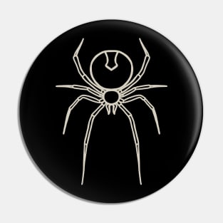 Simply Spooky Collection - Spider - Bat Black and Bone White Pin