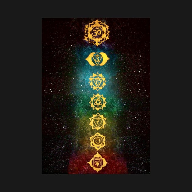 Chakras in the universe by monchie