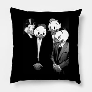 duck brothers B&W Pillow