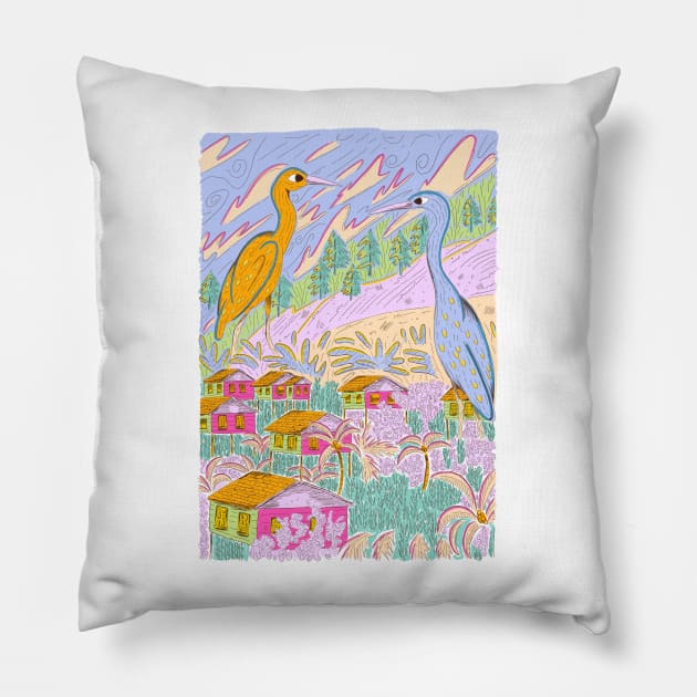 Heron Pillow by fernandaschallen