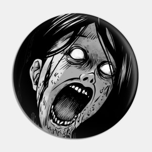 Zombie Girl Pin
