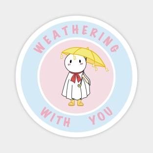 Weathering with you nagi rain doll pastel Magnet