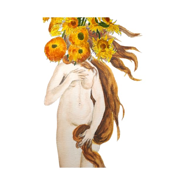 Venus and sunflower by colorandcolor