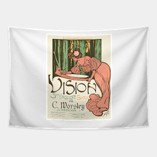 Art Nouveau Sheet Music Cover Tapestry