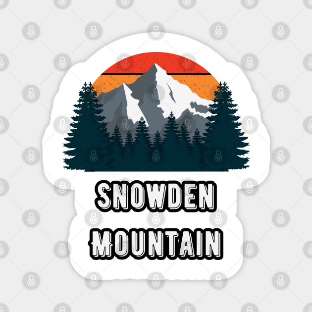 Snowden Mountain Magnet by Canada Cities