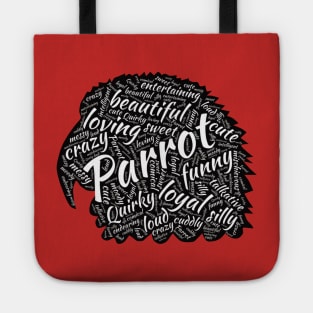 Parrot Head - Word Cloud Tote